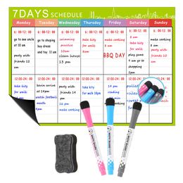 Whiteboards Kids Magnetic Planner Board voor koelkast A3 Whiteboard Family Organiseren To Do List Toy Gifts 230217