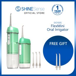 Blanchiment Shinesense Irrigateur Oral Dentaire Flosser Fil Pick Jet 3 Mode 250 ml Rechargeable Étanche pour le Nettoyage des Dents Blanchiment