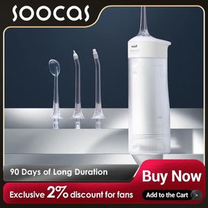 Blanchiment Soocas W1 irrigateur buccal Rechargeable blanchiment des dents réservoir d'eau détachable étanche électrique dissolvant de calcul dentaire propre