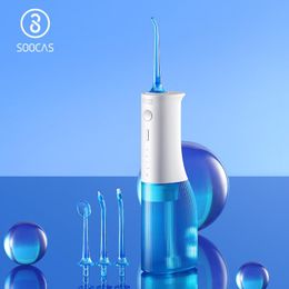 SOOCAS W3 Pro – irrigateur buccal, fil dentaire, 4 types de buses, nettoyeur de dents, Type C, Rechargeable, 7 modes, réservoir d'eau amovible, blanchiment