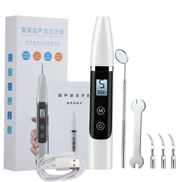 Escalador Dental eléctrico ultrasónico blanqueador para limpieza de dientes, eliminador de cálculo, sarro, manchas de té, limpiador Dental sónico Oral