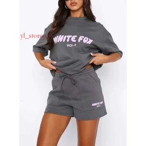 Whites Fox Tracksuit Dames Whiter Foxx T -shirt Designer Brand Fashion Sports and Leisure Set Fox Sweatshirt Shorts Tees Sets t Shirt Luxe T -shirt UOMO 5D