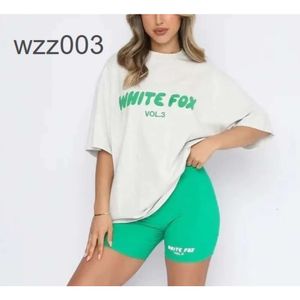 Whites Fox Tracksuit Womens Whiter Foxx T-shirt Designer Brand Fashion Sports and Leisure Set Fox SweetShirt Shorts Tees SetSwa53