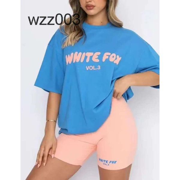 Whites Fox Tracksuit Womens Whiter Foxx T-shirt Designer Brand Fashion Sports et Ligne Set Fox SweetShirt Shorts Tees SetSsmgu