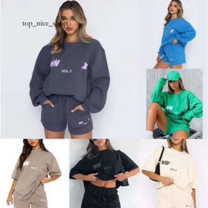 Whites Foxs Designer Women Tracksuits Twee stukken korte sets Sweatsuit vrouwelijke hoodies hoody broek met sweatshirt losse t-shirt sport vrouw kleren 8831