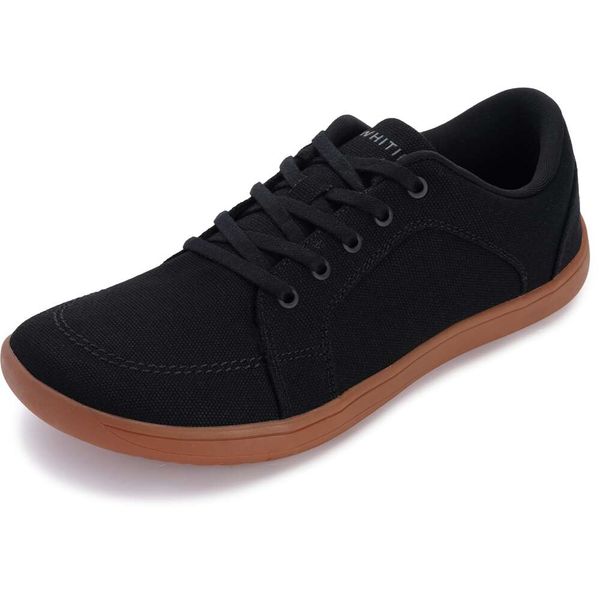 WHITIN Chaussures pieds nus et minimalistes en toile large pour hommes |Semelles lâches