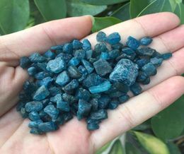 Whlole 100g petite taille Blue Natural Blue Apatite Stones rugueux Minéraux et pierres Spécimen de pierres précieuses rugueuses5085821