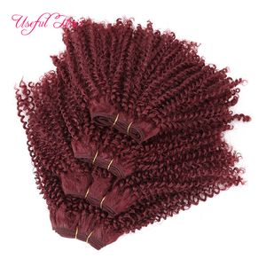WhoSale Haar 12 inch Braziliaanse Krullend Synthetisch Haar Weave Bundels Naaien in Hair Extensions met Sluiting One Pack Kinky Curly