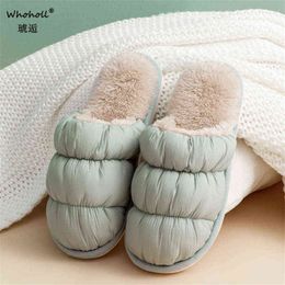 WhoHoll man vrouwen paren slippers 2020 winter wolken slippers huishoudliefhebbers indoor warme familie katoenen slippers j220716