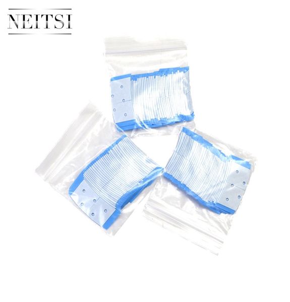 Whol Neitsi 72pcsbag EntendaBond Mini cinta adhesiva corta azul doble cara US cinta para caminar para pelucas de encaje peluquines 2603154