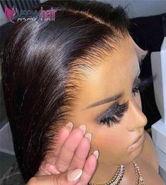 Perruque Lace Front Wig Invisible HD, cheveux humains vierges, super fins, Transparent, Swiss Lace, 13x4, 13x6, 100, bon marché, vente en gros, 9792853