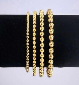 Wholele Lucky 14k Gold Filled Beads Stapelbare armbanden met kralen Stretcharmband minimalistisch76750737243625