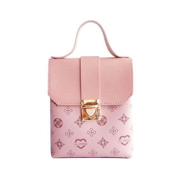 Bolso msenger de cuero PU con estampado de precio al por mayor, bolso para teléfono móvil, monedero, mini bolso para mujer