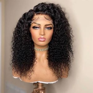 Perruque Lace Frontal Wig 360 naturelle bouclée Remy, cheveux naturels, ondulés, couleur naturelle, pre-plucked, vente en gros, 205v