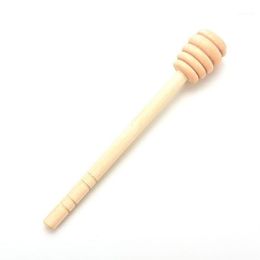 Bâton d'agitation en bois, 1 pièce, cuillère à tremper, serveur Long en bois, Mini trempette à miel d'abeille, agitateur Muddler 145mm 1289o