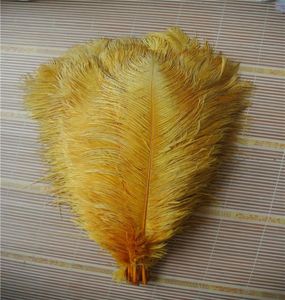 100 pcs entiers 1618inch Gold Autruche Plume Plume pour le centre de mariage Party Party Decor Festive Supply Decor5005877