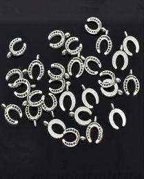 Hele 100 Silver Tone Horseshoe Charms Hangers 15x11mm N1455 Nieuwe sieraden Making Diy 1513868