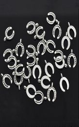 Hele 100 Silver Tone Horseshoe Charms Hangers 15x11mm N1455 Nieuwe sieraden Making DIY 7645299