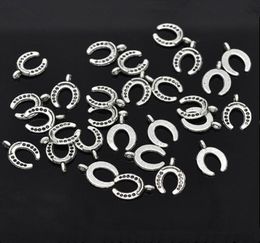 Hele 100 Silver Tone Horseshoe Charms Hangers 15x11mm N1455 Nieuwe sieraden Making DIY 4941504