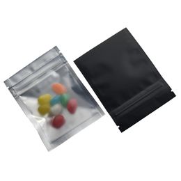 Hele 10000 stuks 7 5 10 cm Matte Clear front Zip Lock Verpakking Zak Zelfsluitende Aluminiumfolie Bags315J