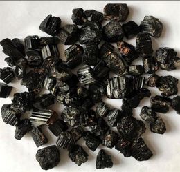 Entièrement 100g naturel noir tourmaline rugueux minéral quartz gravière cristal en pierre dégringolée reiki guérison pour dégausssant 1333 T27026891