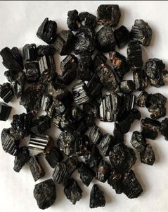 Entièrement 100g naturel noir tourmaline rugueux minéral quartz gravière cristal de gravière dégoulinable reiki guérison pour le dégât 1333 T29241965