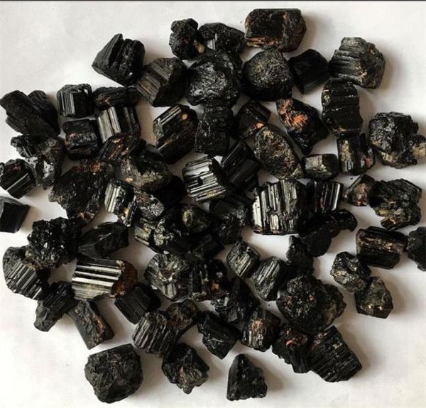 Entièrement 100g naturel noir tourmaline rugueux minéral quartz gravière cristal en pierre dégringolée reiki guérison pour dégausssant 1333 T27026891
