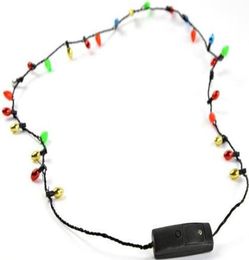 Collier LED d'éclairage entier 100pcs 8 LIGHTS Colliers clignotant des jouets légers en perles Cadeau Dhl FedEx 2135369