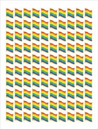 Pinses de fierté gay 100pcs entières LGBTQ Rainbow Flag Brooch Pins pour vêtements Decoration H1018242B4137795