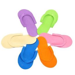 Hele-100 stks veel Wegwerp Slipper EVA Foam Salon Spa Slipper Wegwerp Pedicure string Slippers Schoonheid S231F