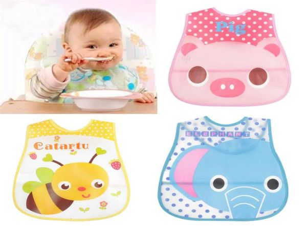 Ensemble 10 pièces bavoirs bébé EVA imperméable à l'eau déjeuner bavoirs garçons filles nourrissons dessin animé motif bavoirs Burp chiffons pour auto-alimentation Care232q2588724