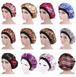 Bonnet de nuit en Satin pour femmes et hommes, 10 pièces, Bonnet de cheveux, couvre-tête en soie, large bande élastique, taille unique, 3525302