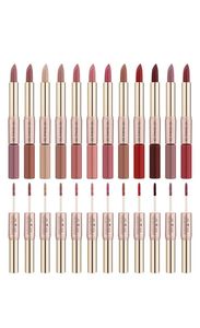 Todo 12 colores labios maquillaje lápiz labial brillo de labios humedad de larga duración cosmético rojo mate herramientas de maquillaje impermeable 2449819