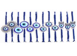 Entièrement 12 pcs lot mixte cool Evil Eye Blue Eye Owl Star Flowers Flowers Bracelets Amulet Charm Bracelets Cadeaux MXSL8465761