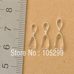 Ensemble de 120 pièces mélange 3 taille 925 résultats de bijoux en argent Sterling connecteur de caution balle pincement fermoir pendentif 24 heures 201U