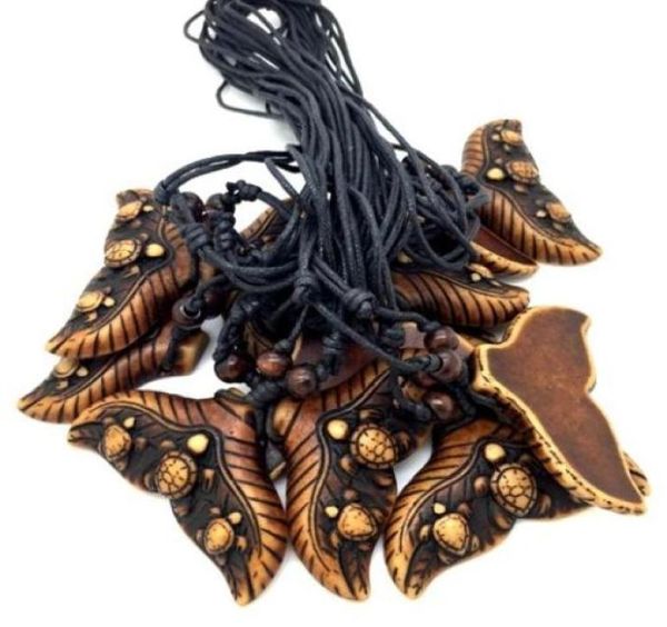 12 piezas enteras de imitación étnica tribal yak ballena ballena tortugas tortugas sirena colina colgante colgante de suerte regalo mn5459523025