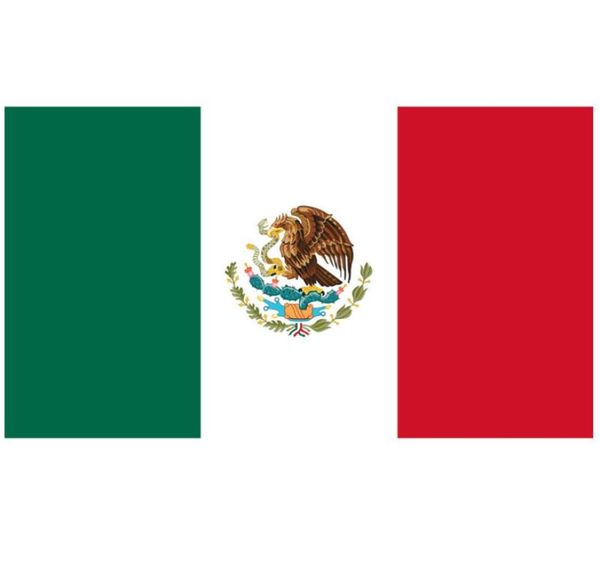 Entièrement 150x90 cm Mexico drapeau 3x5ft Banner volant 100d Polyester National Flag Decoration 9757019