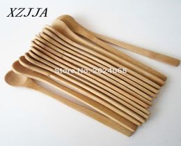 Entièrement 15pcs 7 5 pouces en bois cuillère écologique japonaise de table de table en bambou scoop scoop café miel ther la loucheur qualité 6028198