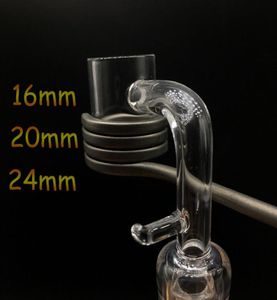 Hele 16mm 20mm 24mm Quartz Enail Banger met haak 10mm 14mm 18mm Quartz E Nail Banger Nagels voor Enail Coil Heater Enail Kits7221516