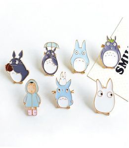 Hele 1 st Harajuku unisex legering glazuur anime schattige totoro meisje broche badges revers pin veilige broches sjaal coole jongen vrouwen jood2877815