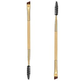 Ensemble 1 pièces maquillage bambou poignée Double brosse à sourcils peigne à sourcils cils et maquillage brosse outils nouveau Whole3189897