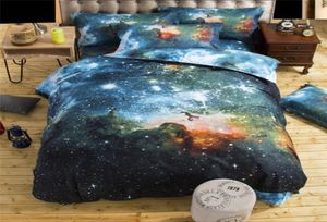 Entier 2016 nouveau 43 pièces Galaxy 3D ensembles de literie univers espace extra-atmosphérique housse de couette drap-housse drap-housse taie d'oreiller 4470075