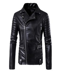 Veste entièrement moteur 2017 Veste en cuir masculin 2017 Man039s Veste en cuir crâne de vache véritable veste Slim Coat6981994