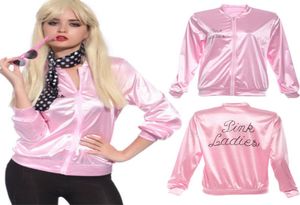 Entier 2017 Nouveau Halloween Pink Hoodies Lady Retro Jacket Womens Fancy Distum Costume Cheerleader Femmes Pink Automne Clothing7788344