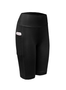 Femmes de sport pour femmes sèches entières 2017 Shorts de gym de fitness élastique Running Fitness With Pocket Feminino Fitness Workout Shorts7656223