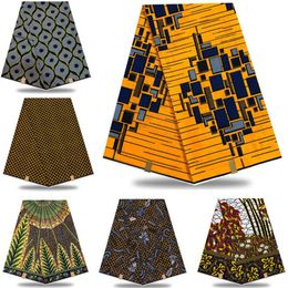 Hele 2020 Hoge Kwaliteit Afrikaanse Wax prints stof echte Ankara wax Nigeriaanse stijl 6 yards stuks 100% katoenKL1-36 T200529298w