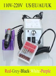 Hele 220veu 110vus elektrische manicure boren accessoires pedicure tools bestanden nagelhulpmiddelen polijstmachine slijpen glazingsmachine7061292