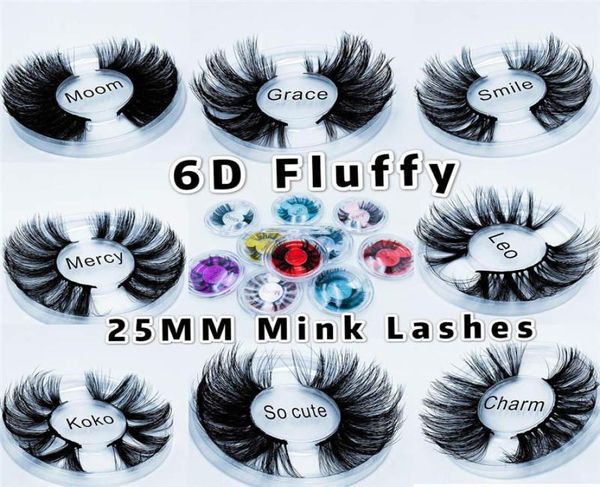 Entier 25mm 6D Faux cils de vison naturel longs Faux cils Volume Faux cils maquillage Extension cils maquiagem Custo3927049