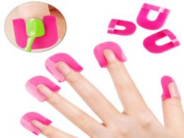 Ensemble de formulaires de nails de taille de 26pcSset 10 Taille Protecteur UV Modèle de vernis à ongles UV Tépanque Creative Nail Art4493097