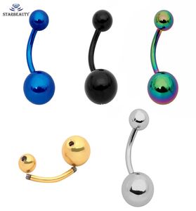 Couleur de mixage entier 2pcs 16G14G Sexyy nombril nombril bouton Balle Ball Piercing Belly Piercing Body Bijoux Drop 4132211